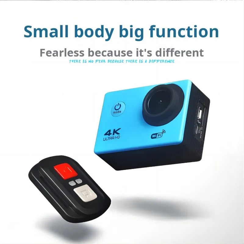 Action Camera 4k30fps Wifi anti-shake Waterproof  Outdoor Subminiature Mini Stabilized Bicycle Cam Camera Motorcycle Helmet