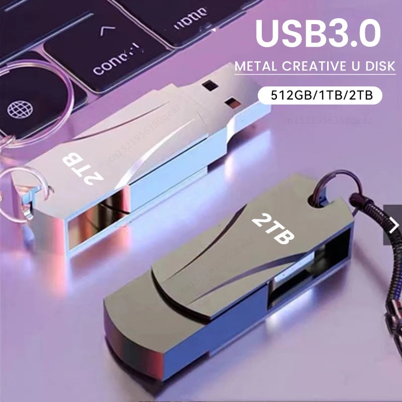 2022 New Mini Portable SSD Hard Drive 3.1 High-speed Flash Drive 512G USB PEN DRIVE External Flash Memory For Laptop Desktop