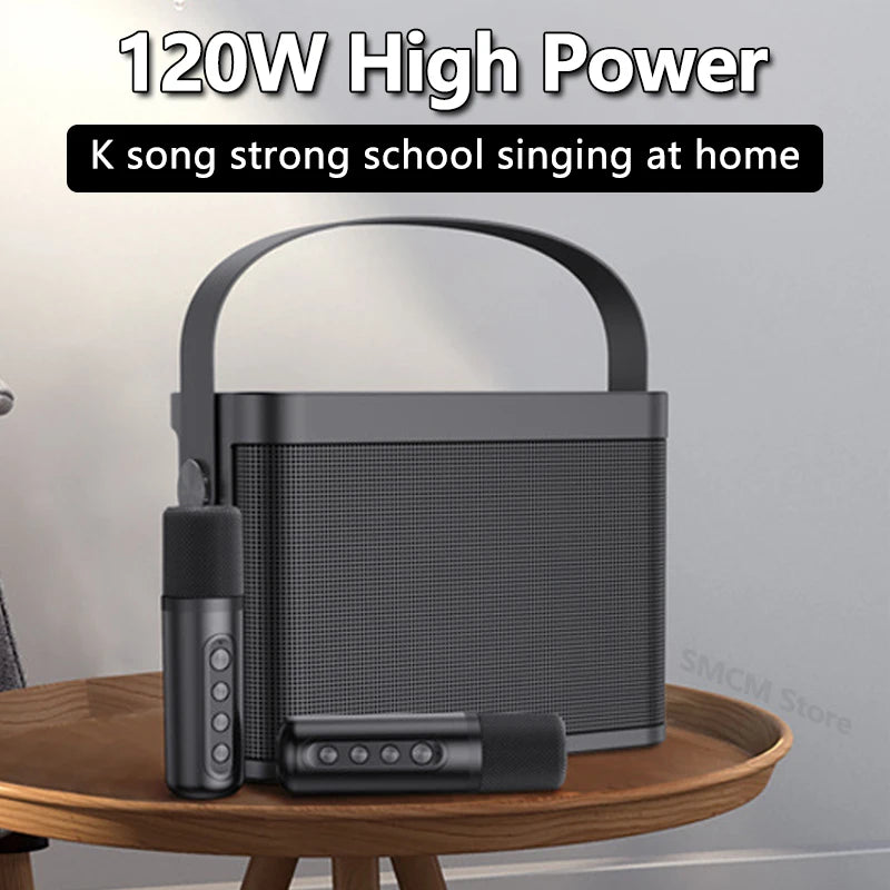 120W High Power Wireless Portable Microphone Bluetooth Speaker Sound Family Party Karaoke Subwoofer Boombox caixa de som Ys-219