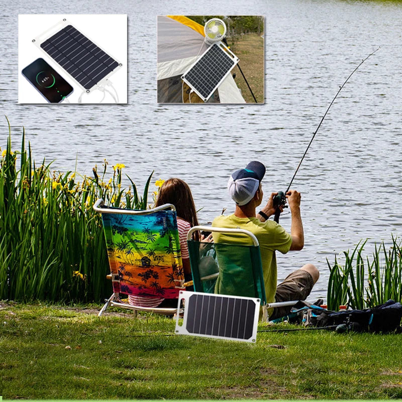10W Portable Solar Panel-5V Lightweight Mini USB Solar Charger for Phones,Power Banks,Outdoor,Camping,Hiking,Backpacking