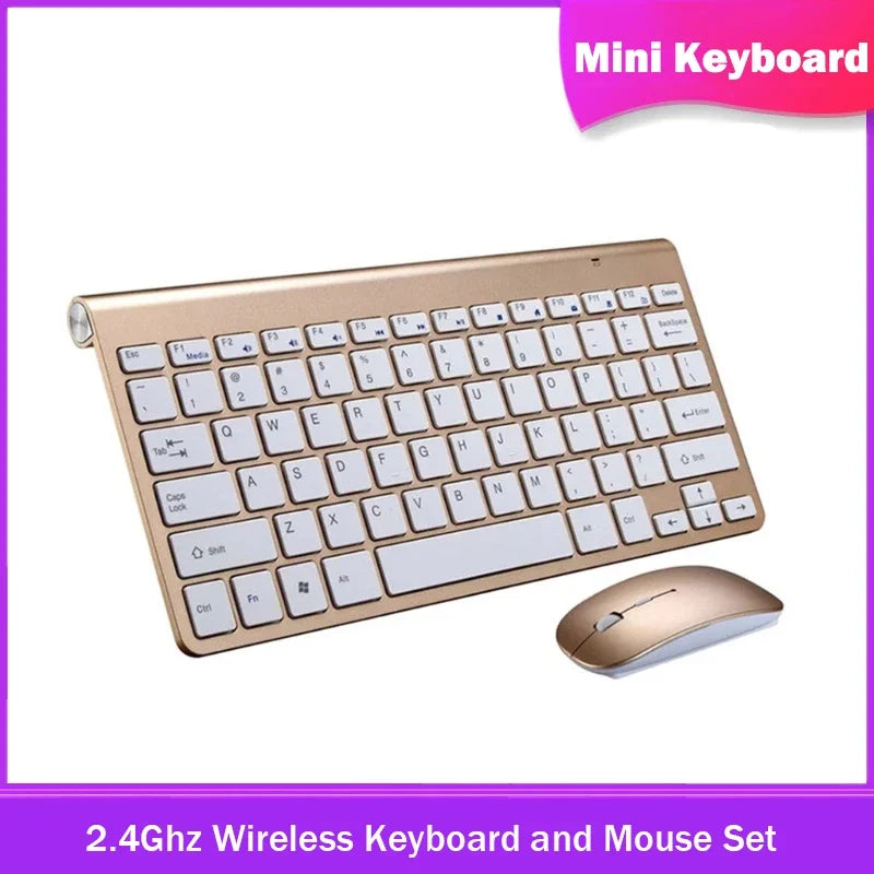 2.4Ghz Wireless Keyboard and Mouse Set 10M Range Mini Keyboard Mouse Combo Set For Notebook Laptop Desktop PC Computer