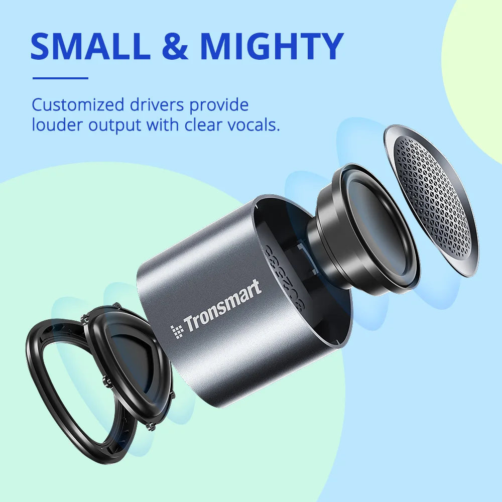 Tronsmart Nimo Speaker Mini Portable Speaker with IPX7 Waterproof, Stereo Pairing, Hands-Free Call, for Travel, Outdoor