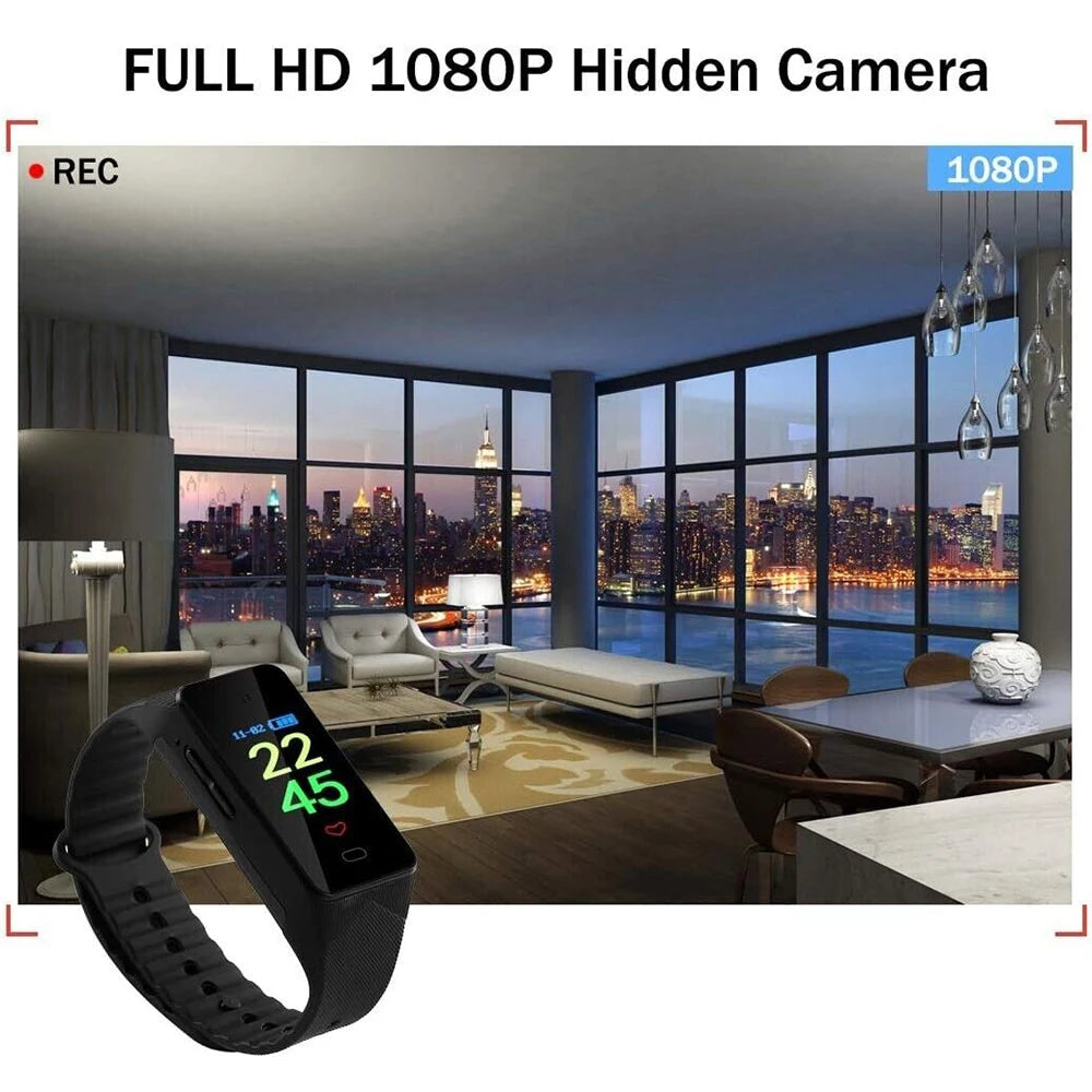 HD 1080P Mini Camera Watch Professional Video Recorder Wearable Bracelet Small Body Camera Sports DV DVR Wristband Camcorder