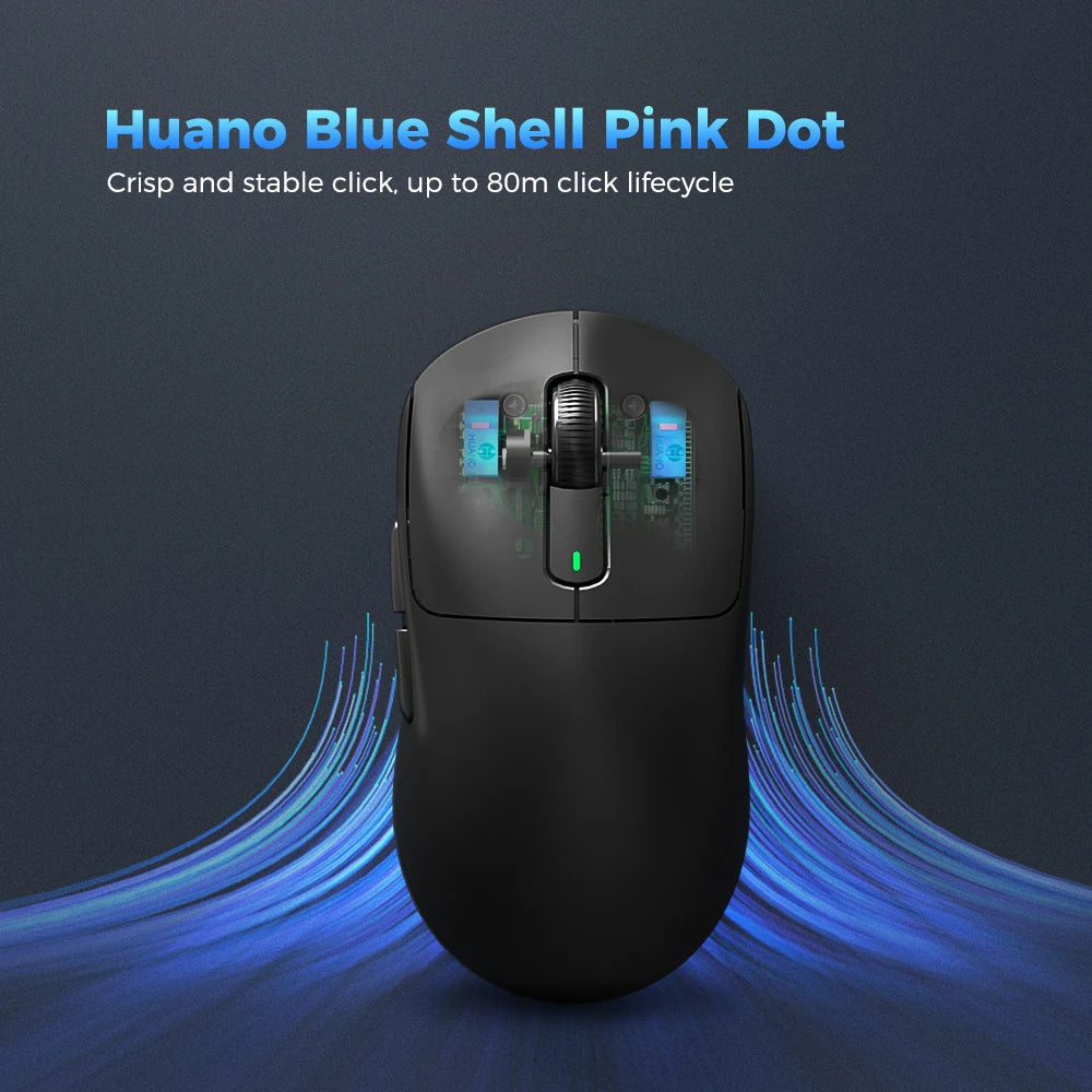 Kysona M600 PAW3395 Wireless Bluetooth Gaming Esports Mouse 55g 26000DPI 6 Buttons Optical PAM3395 Computer Mice For Laptop PC