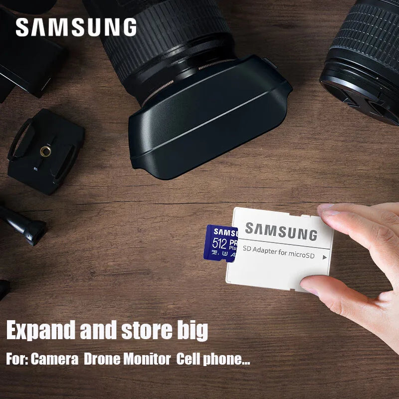 SAMSUNG Original Micro SD 64GB Memori Memory Card C10 TF MicroSD TF Cards SDXC 128GB 256GB 512GB U3 4K For Phone Drone Camera