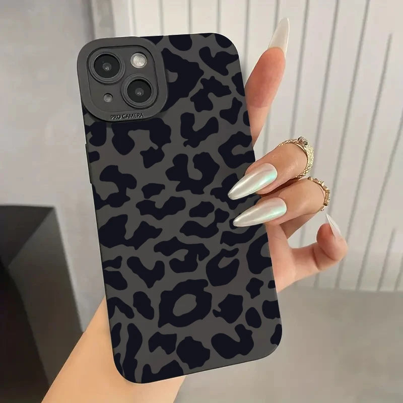 Leopard Design Camera Lens Phone Protective Phone Case For iPhone 15 Cases iPhone 14 13 12 11 Pro Max XS XR X 7 8 Plus 15 Cover