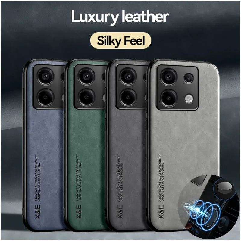 Shockproof Case for Xiaomi Redmi Note 13 Pro 5G Note 13 Pro+ Plus Protective Cover Magnetic Car Holder Phone Coque Fundas Capa